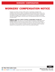 Workers' Compensation & Disability Benefits Law Poster