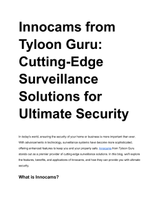 Innocams  Cutting-Edge Surveillance Solutions for Ultimate Security