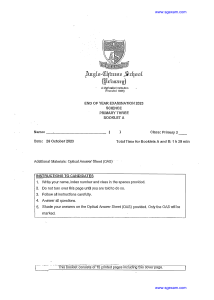 2023-P3-Science-End Of Year Exam-ACSP