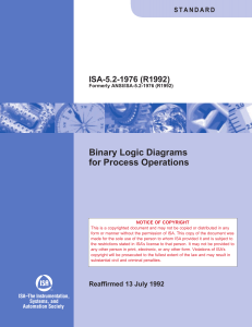 ISA 5.2 Binary Logic Diagrams for Process Operations