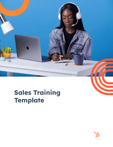 Sales Training Template – Updates