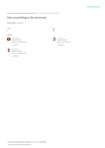 Data Storytelling in the Classroom