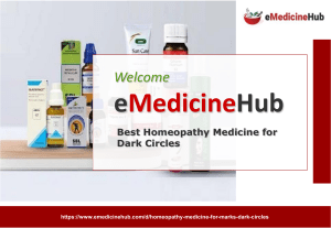 Best Homeopathy Medicine for Dark Circles