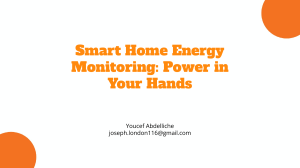 Smart Home Energy Monitoring  Power in Your Hands