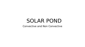 Solar ponds