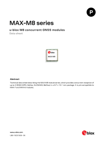MAX-M8-FW3 DataSheet UBX-15031506