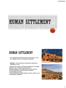 TAPP - 03 HUMAN SETTLEMENTS