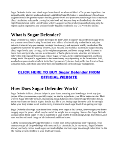 Sugar Defender Reviews UNTOLD TRUTH Exposed Read