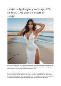 sharjah call girls agency 【+971】【563⓹⓹O163】 pakistani escort girl sharjah