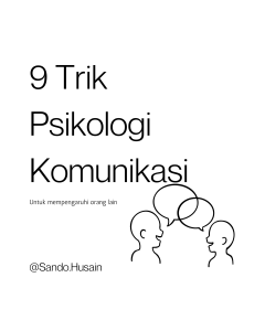9 Trik Psikologi Komunikasi 