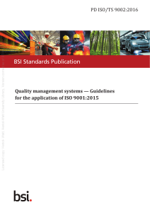 ISO 9001:2015 Quality Management Guidelines