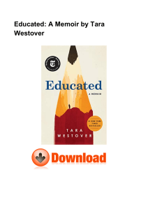 Educted- A Memoir by Tara Westover