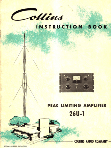 collins 26u1 peak limiting amplifier