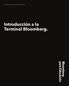 Introducción a la Terminal Bloomberg