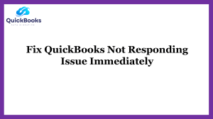  QuickBooks Not Responding? How to Troubleshoot and Fix
