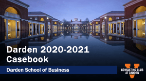 Darden (Virginia) Casebook 2020-2021