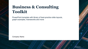 麦肯锡主题分析工具+ business consulting toolkit+可自由更改主题和编辑