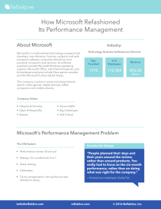 How Microsoft Refashioned its Performance Management