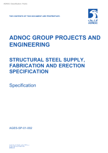 Structural Steel Supply Fabrication  Erection Specification