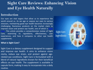 Sight Care Supplement 01