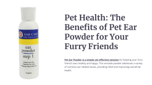Pet Health The Benefits of Pet Ear Powder for Your Furry Friends