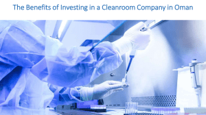 The Benefits of Investing in a Cleanroom Company in Oman