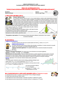 Números Irracionales: Ficha de Actividades