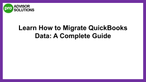 A Complete Guide How to Migrate QuickBooks Data