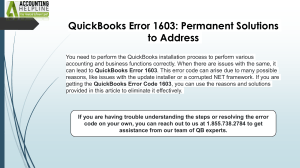 Quick solutions to rectify Error 1603 Repairing QuickBooks Desktop