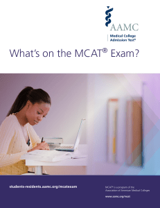 3-2020 whats on the mcat content outline
