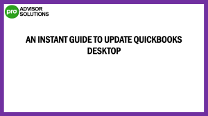 Step-by-Step Guide To Update QuickBooks Desktop