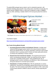 B2B packaged spices market