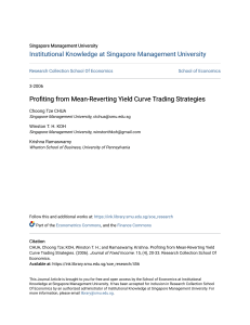 Profiting from Mean-Reverting Yield Curve Trading Strategies