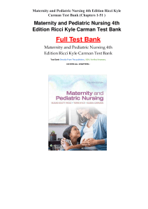 maternity-and-pediatric-nursing-4th-edition-ricci-kyle-carman-test-bank-chapters-1-51