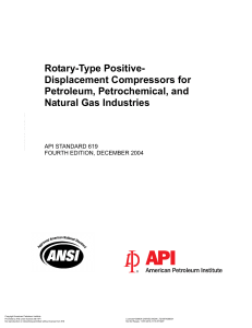 API 619-2004-4ED-ROTARY-TYPE POSITIVE-DISPLACEMENT COMPRESSORS FOR PETROLEUM, PETROCHEMICAL