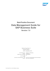 Data Management Guide for SAP Business Suite V.7.0