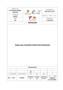 SNS-Q-PR-10-037 Based line thickness inspection procedure Rev.A