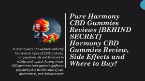 Pure Harmony CBD Gummies Reviews