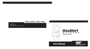GasAlert Extreme User Manual
