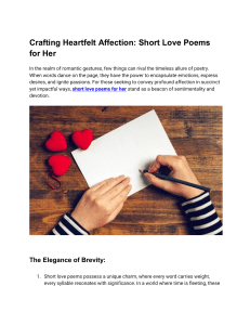 short love poems for her (article 1)