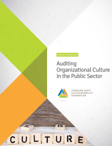 Auditing organizational culture