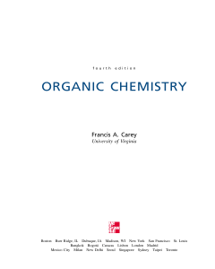 ORGANIC CHEMISTRY 4th Edition - Carey