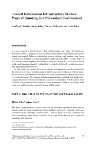 Lectura 03 - Toward Information Infrastructure Studies - Ways of Knowing in a Networked Environment