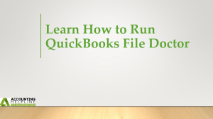 What to Do When QuickBooks File Doctor cannot repair