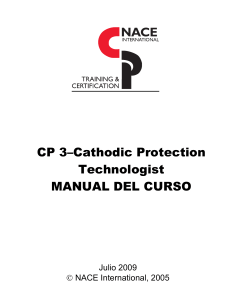 Protección Catódica (CP) Nivel 3 2005