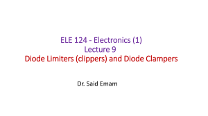 ELE124 Lecture 9