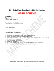 0 DP1 EOY Exam May 2023 Final 05.05.2023 - Mark Scheme