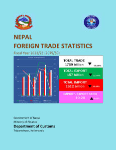 Annual Foreign Trade  Statistics Book 2079-80