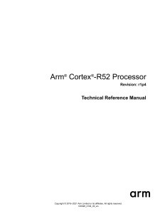 arm cortex r52 processor trm 100026 0104 00 en