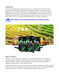 Tea Burn Reviews Read 2024